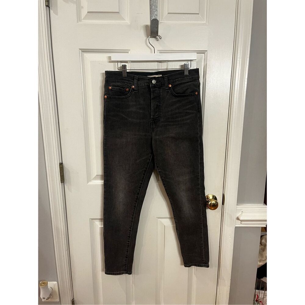 Levi’s Black Wedgie Skinny Jeans sz 30 EUC